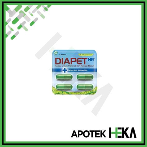 Jual Diapet Nr Kapsul Strip Isi 4 Obat Mencret Dan Menyerap Racun