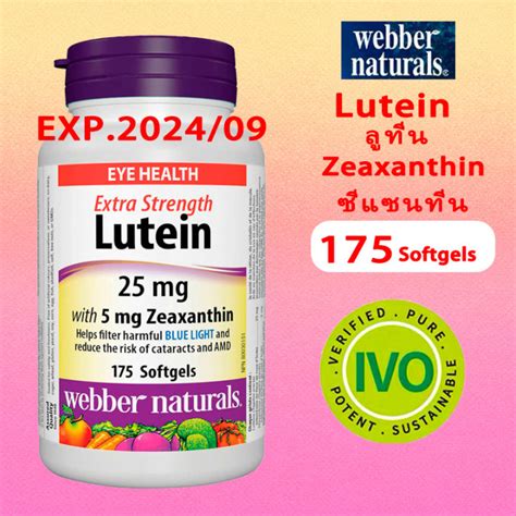 Webber Naturals Lutein Mg With Mg Of Zeaxanthin Softgels