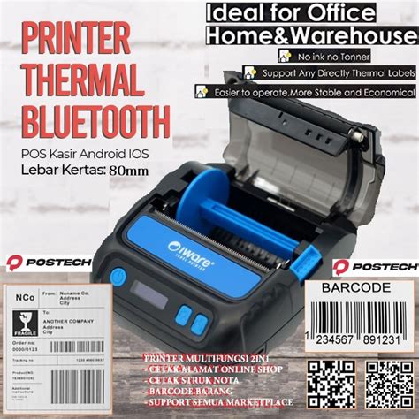 Jual Printer Label Thermal Iware C8LP 80MM USB Bluetooth Cetak Stiker