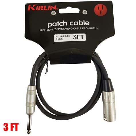 Ft Kirlin Xlr Pin Male Mono Male Shielded Ofc Microphone