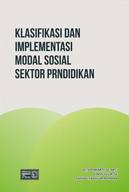 Klasifikasi Dan Implementasi Modal Sosial Sektor Pendidikan