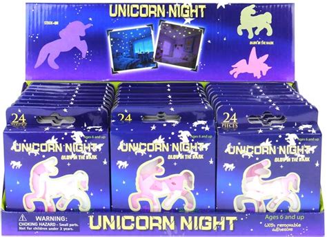 Unicorns Glow In The Dark 5 65cm Wholesale