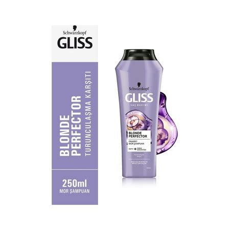 Schwarzkopf Gliss Blonde Perfector Mor Şampuan 3 x 250 ML OnuAl Fiyat Arşivi