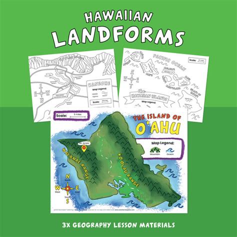 Hawaiian Landforms Geography Lesson Materials | Book Book!