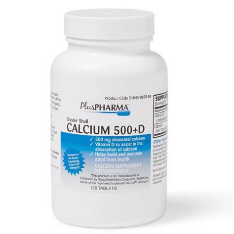 Oyster Shell Calcium Plus Vitamin D3 Tablet 120ct