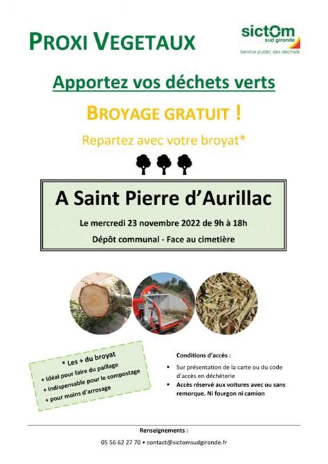 PROXI VEGETAUX Commune De Saint Pierre D Aurillac