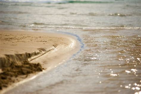 Low Tide On Sand Beach In Normandy Stock Image Image Of Beach