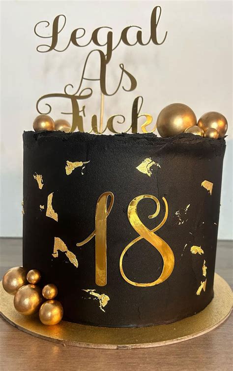 18th Birthday Cake Ideas For A Memorable Celebration Black And Gold