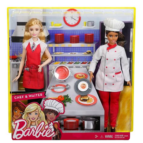 Check out the Barbie Chef & Waiter Dolls (FCP66) at the official Barbie website. Explore the ...