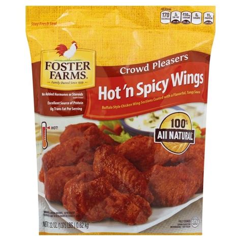 Foster Farms Chicken Wings Hot N Spicy 22 Oz Instacart