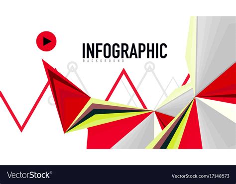 Modern triangle presentation template Royalty Free Vector