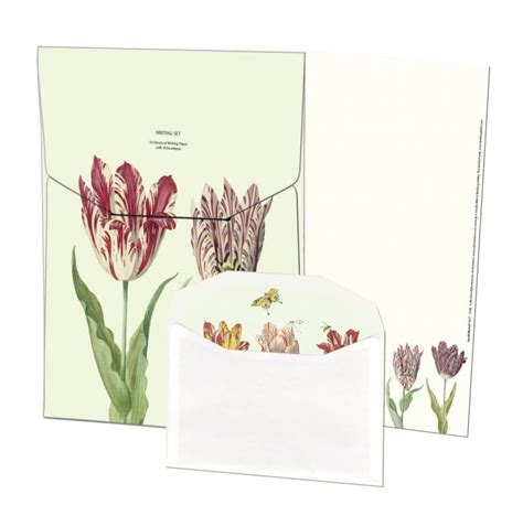 Briefpapier Met Enveloppen Tulpen Tulips Jacob Marrel Collection