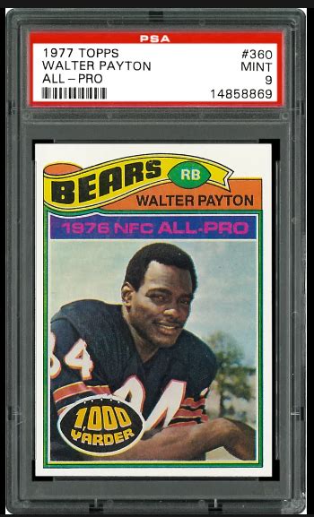 11 Most Valuable Walter Payton Cards - Midland Mint