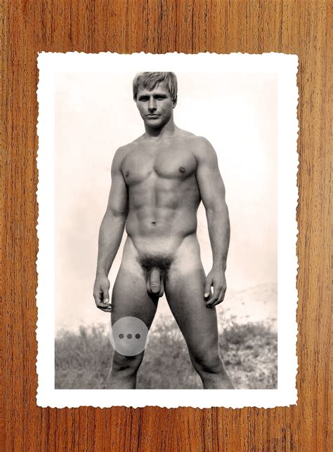 Male Nude Portrait Of A Handsome Naked Man Full Frontal Nudity Etsy