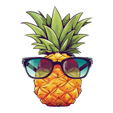 Pineapple Wearing Sunglasses Summer Pineapple Generative Ai 26159006 Png