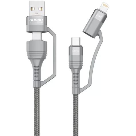 Kabel Dudao W Usb C Pd Usb Usb C Lightning M Szary L Xs