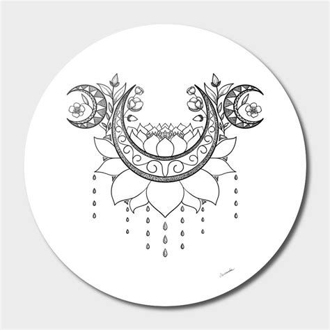 «Crescent moon and lotus» Disk by Yulia Lelekova - Exclusive Edition ...