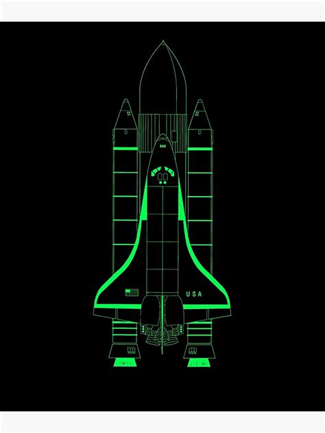 "NASA Space Rocket & Space Shuttle Launch Configuration Diagram" Poster ...