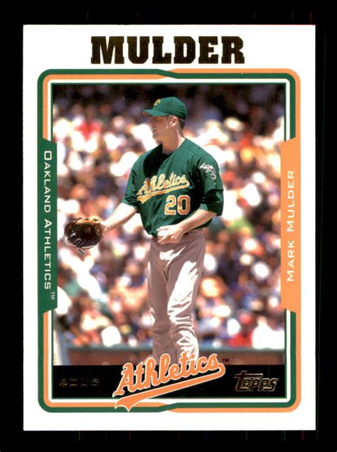 2005 Baseball Topps Mark Mulder Oakland Athletics 193 EBay