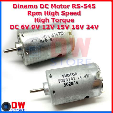 Jual Dinamo Dc Motor Rs Rs V V V V V V High Speed