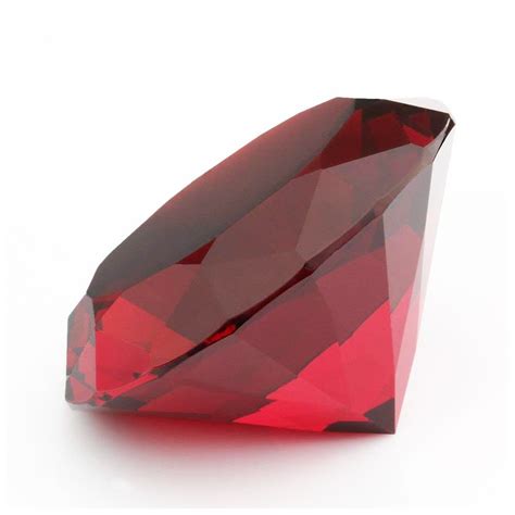 Buy Red Crystal Glass Diamond Shaped Decoration Big Ruby Mm Jewel