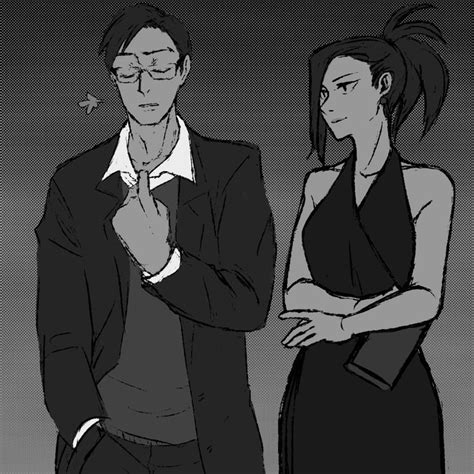 Elegant Union: Iida Tenya and Momo Yaoyorozu