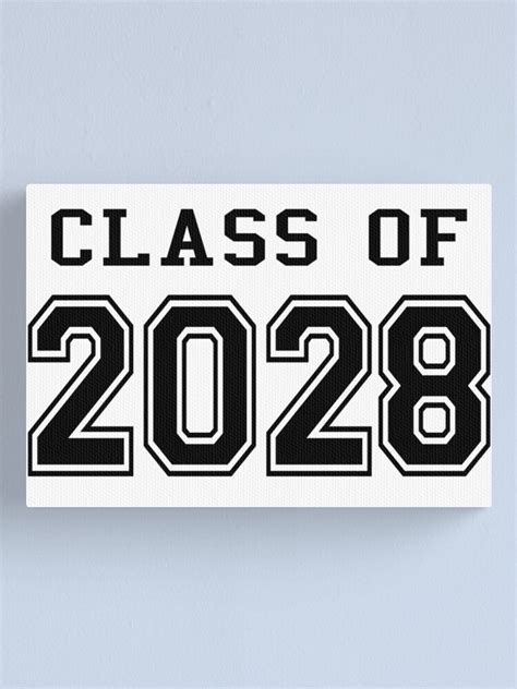 Class Of 2028 Canvas Print For Sale By Mightyawesome Redbubble