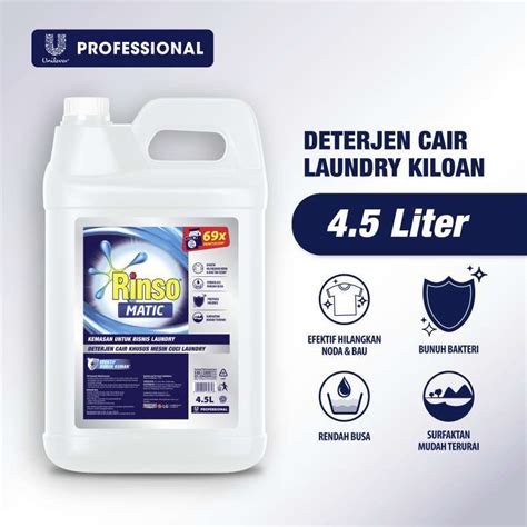 Jual Rinso Matic Professional Deterjen Cair Jerigen Liter Murah