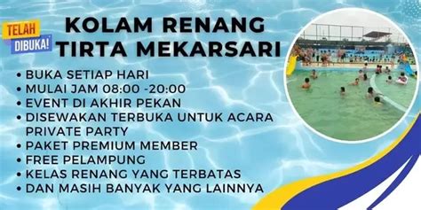 Info Htm Dan Fasilitas Di Kolam Renang Tirta Mekarsari Cek Disini