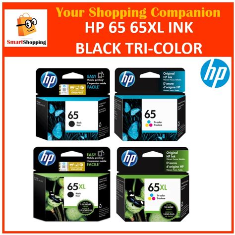 Original Hp 65 65xl Black Tri Color Genuine Shopee Singapore