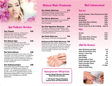 Hair Nail Spa Printing