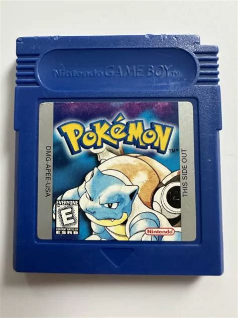 POKÉMON VERSION Bleue Nintendo Game Boy 1998 Authentique EUR 13