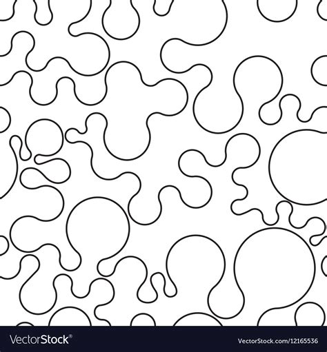 Seamless Foam Bubbles Pattern Royalty Free Vector Image