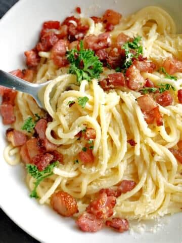 Bacon Carbonara No Cream My Gorgeous Recipes