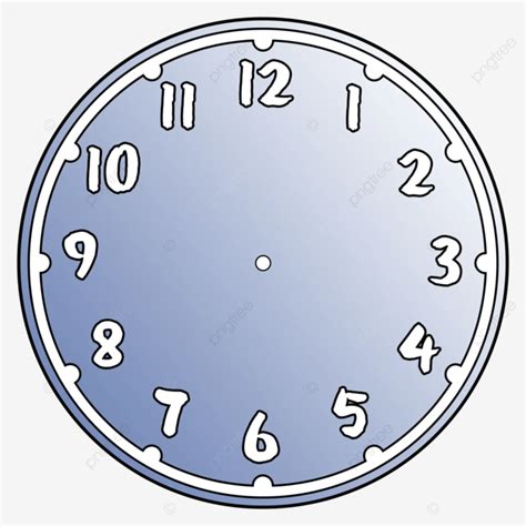 Reloj De Cielo Azul Sin Manecillas Png Dibujos La Cara Del Reloj