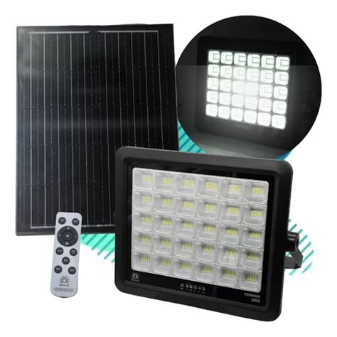 Reflector Solar Led 400w Potente Panel Y Control Remoto Hd