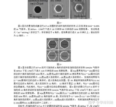 华林科纳sic高温退火刻蚀的各向异性实验报告 知乎