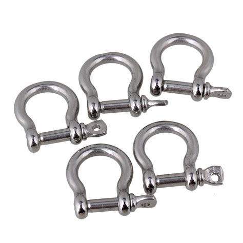 Stainless Steel Bow Shackle With Screw Pin Lift Safety Shackles