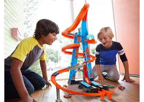 Купити Трек Хот Вілс Хмарочос Падіння з Башти Hot Wheels Sky Crash Tower Mattel GWT за ціною