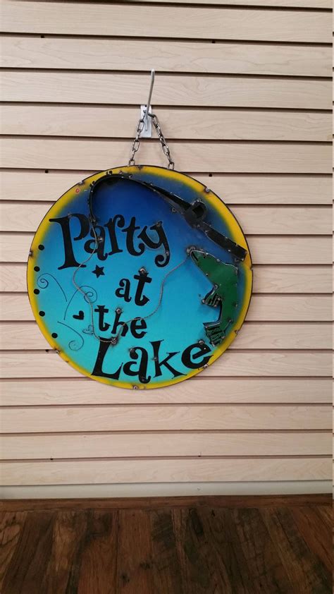 Metal Lake Signs.rustic Lake Signs.fishing Signs.lake | Etsy