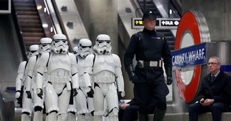 Generation Star Wars Stormtroopers Invade Canary Wharf For Rogue One