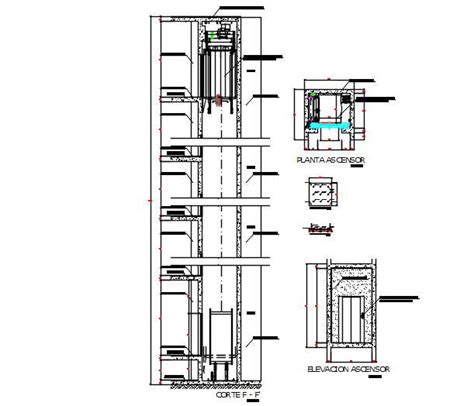 Elevator detail. - Cadbull