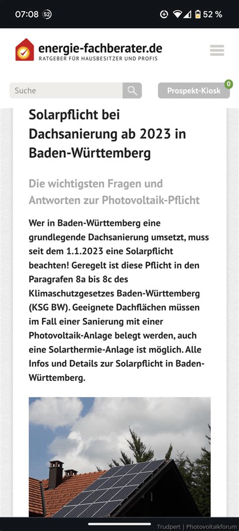 PV Pflicht 2024 nach Brandschaden BaWü Allgemeine Anlagenplanung