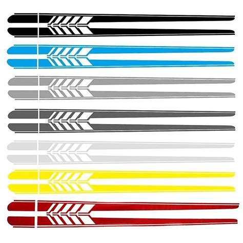 Edition 1 Car Hood Decal Side Stripes Skirt Sticker Vinyl Decal For