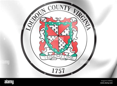 3d Seal Of Loudoun County Virginia Usa 3d Illustration Stock Photo