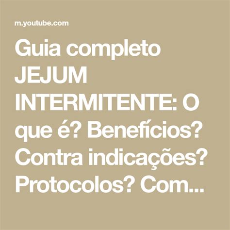 Guia Completo Jejum Intermitente O Que Benef Cios Contra