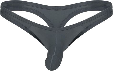 Alvivi Herren Strings Slips Bikini Briefs mit Penishülle Mini Panties