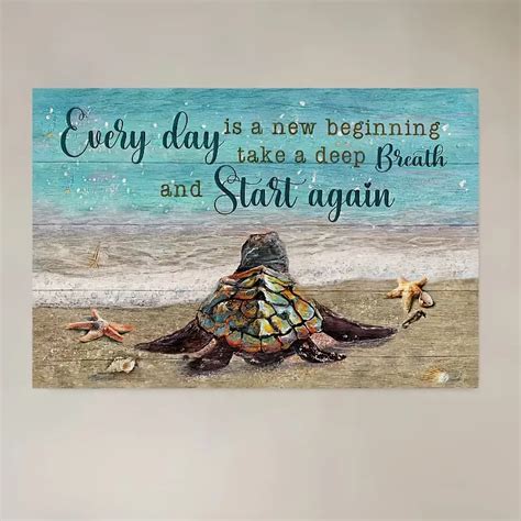 Sea Turtle Bathroom Decor Wall Art Inspirational Quotes Temu New Zealand