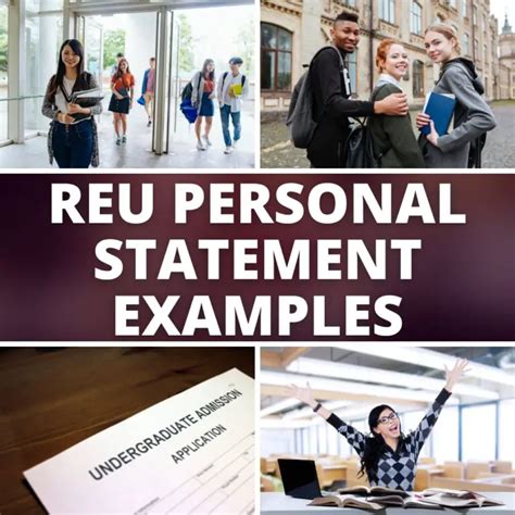 15 Reu Personal Statement Examples • Eat Sleep Wander