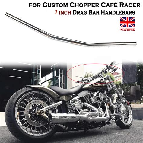 Motorcycle Handlebars Drag Bars 1 25mm Universal For Harley Davidson Sportster Ebay